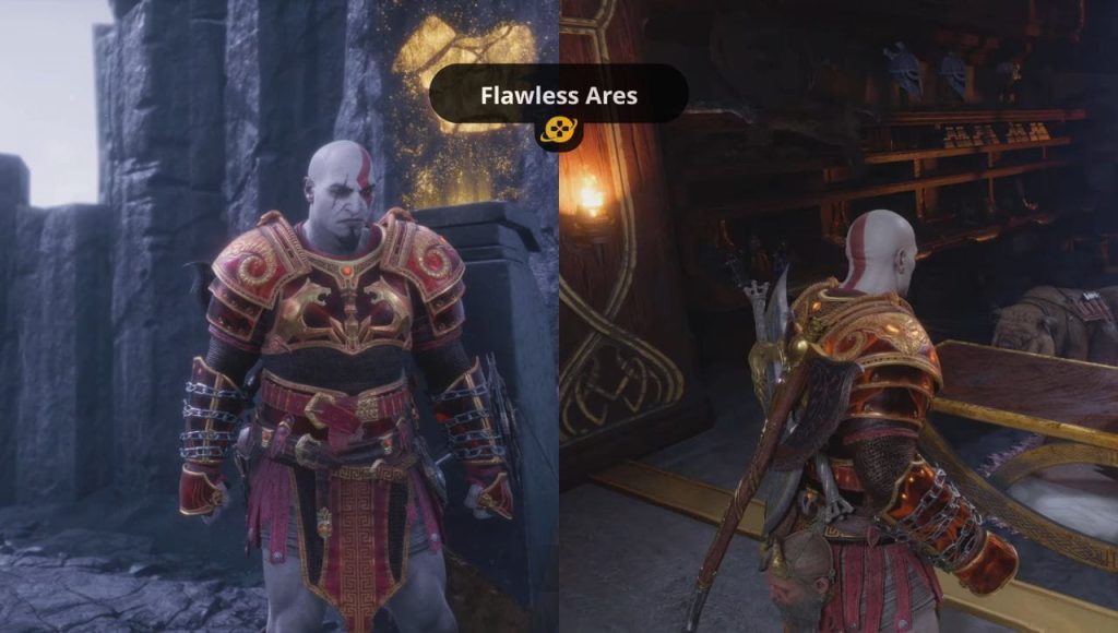 Skin giáp Flawless Ares từ DLC Valhalla GOW Ragnarok