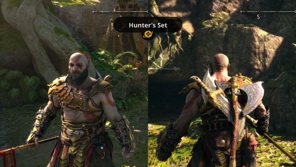 Bộ giáp Hunter bắn cung và ném giáo tầm xa trong GOW Ragnarok