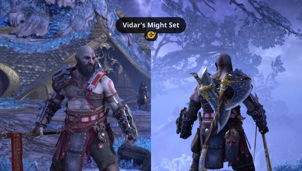 Cận cảnh bộ giáp Vidar Might tăng sức mạnh vật lý cho Kratos