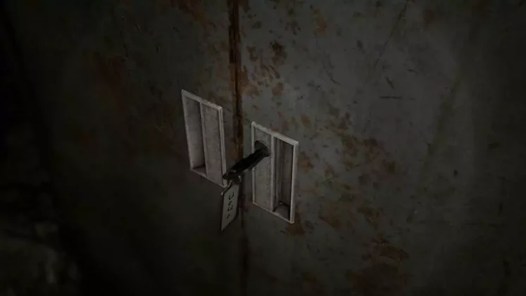 Ảnh d&ugrave;ng JoJo&rsquo;s Locker Key mở tủ JoJo trong West Office của Barry&rsquo;s Scavenger Hunt RE9.
